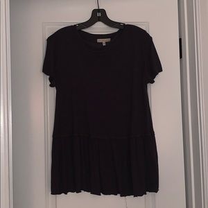 Navy Blue T-shirt Blouse!